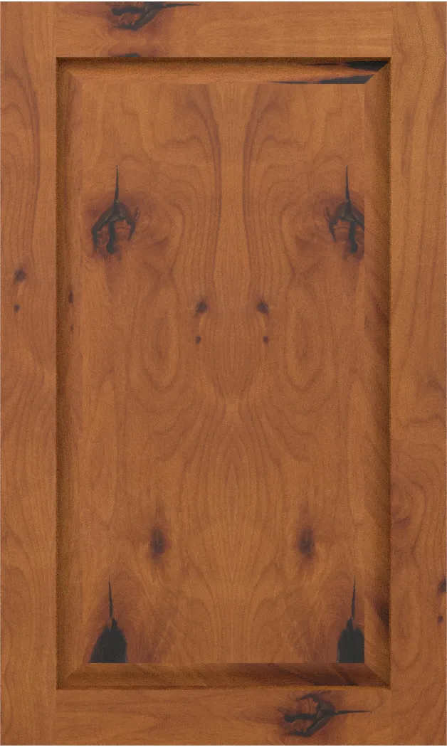 Custom Knotty Alder Raised Panel Cabinet Doors | Estate Millwork Product Image