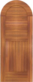 Arched  Crest  Teak  Doors