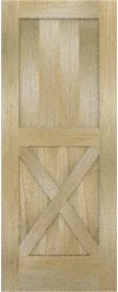 Barn  Single  X  White  Oak  Doors