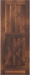 Barn  Single  X  Walnut  Doors