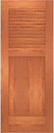 Louvered  Bahama  Cherry  Doors