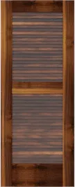 Louvered  Key  West  Walnut  Doors