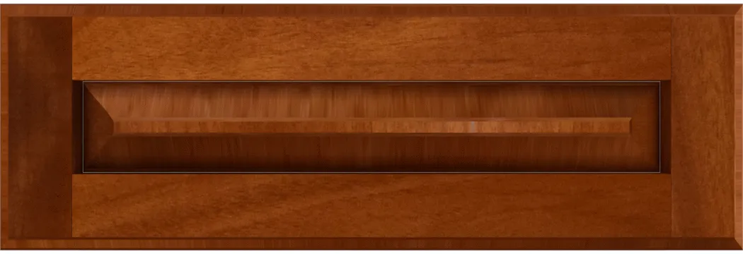 Custom Flat Panel Mahogany Drawer Fronts | Estate Millwork Product Image