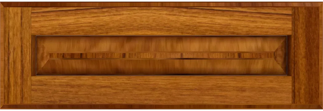 Custom Flat Panel Teak Drawer Fronts | Estate Millwork Product Image