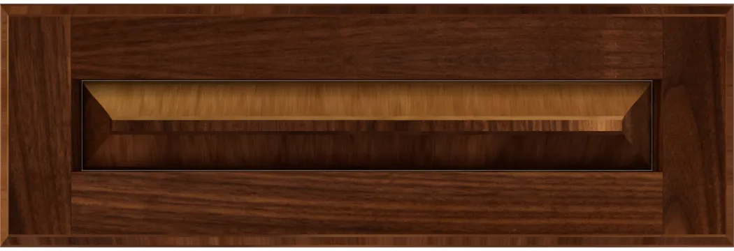 Custom Raised Panel Walnut Drawer Fronts | Estate Millwork Product Image