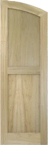 Arched  Grace  Poplar  Shutters