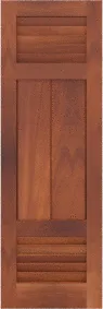 Combination  Perryman  Mahogany  Shutters