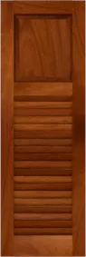 Combination  Sea  Breeze  Mahogany  Shutters