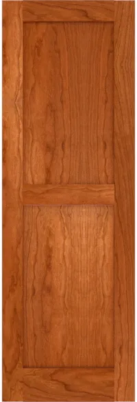 Custom Cherry Flat Panel Shutters | Estate Millwork Product Image