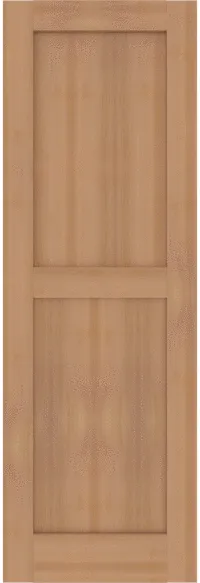 Custom Western Red Cedar Flat Panel Shutters | Estate Millwork Product Image