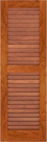 Louvered  Asheville  Cherry  Shutters