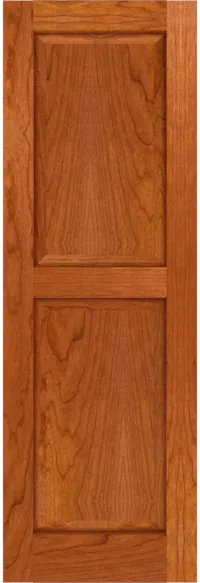 Custom Cherry Raised Panel Shutters | Estate Millwork Product Image