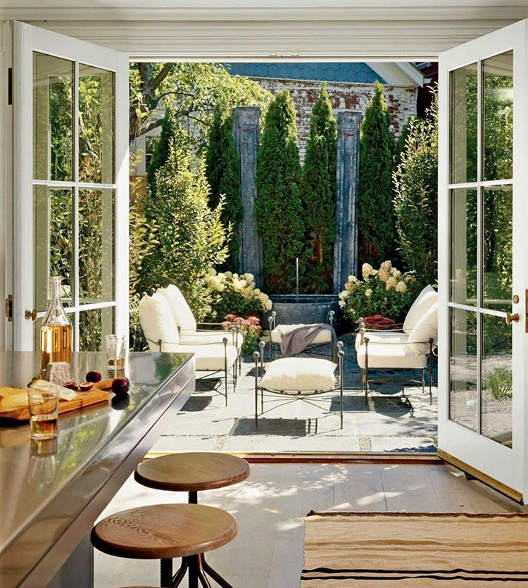 Elegant Exterior Patio French Doors