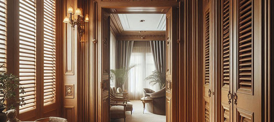 The Timeless Charm of Wooden Louvered Doors: Design and